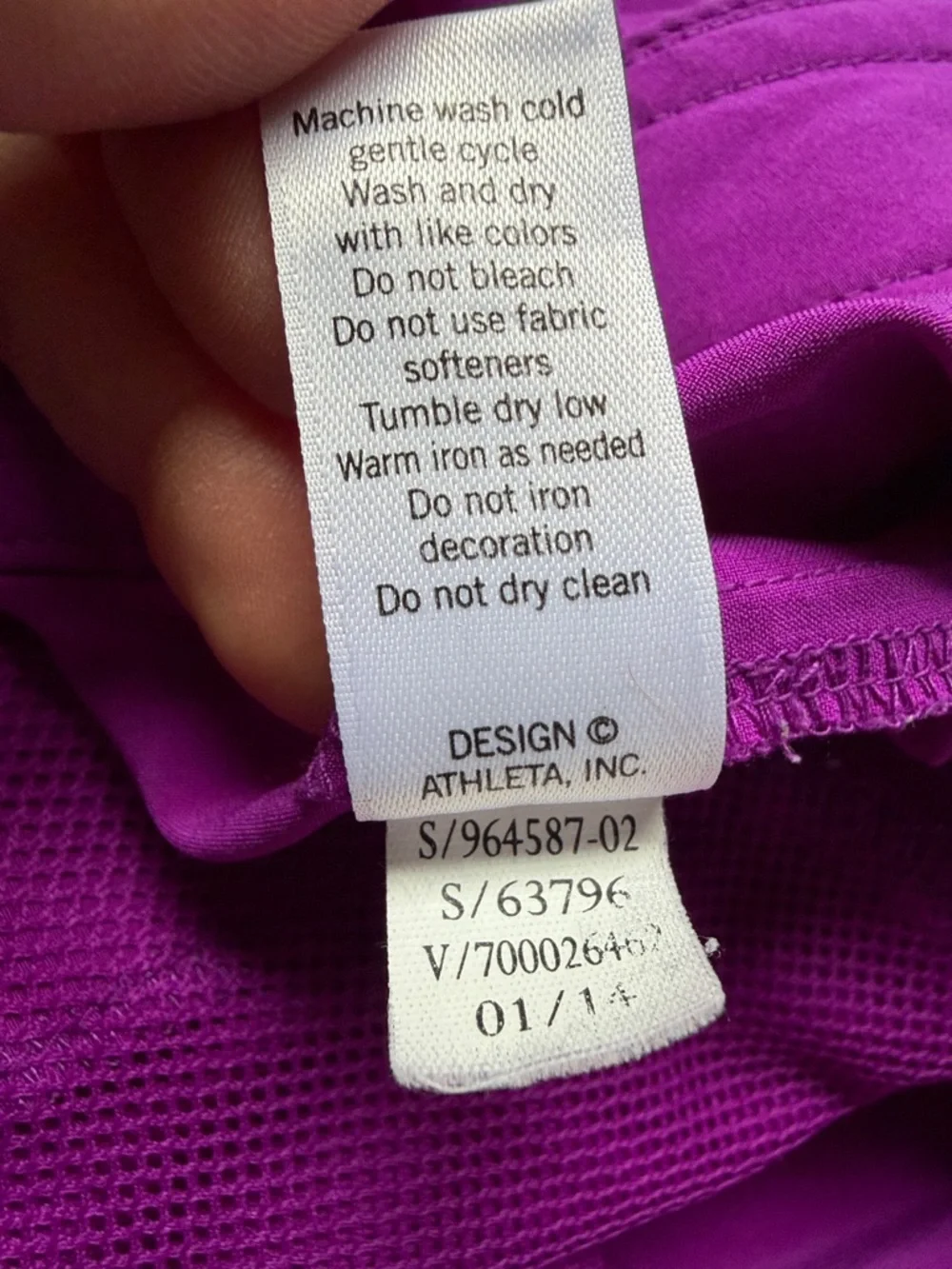 Athleta Costa Shorts sz 6 Purple Fuchsia Lightweight Outdoor Swim Athletic - Picture 9 of 13